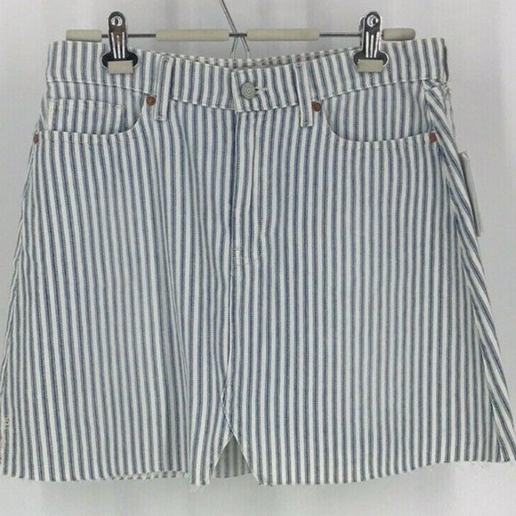 Etica Denim Lucy Skirt in Malibu (blue & white) - Picture 2 of 2